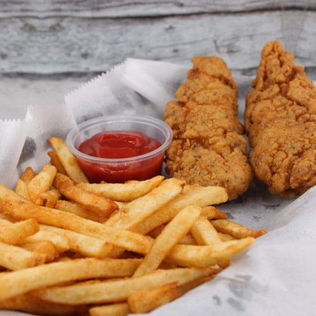 Kid's Chicken Finger Basket.