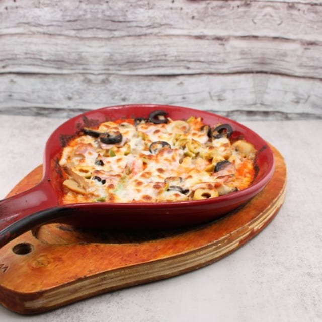 Build your own Skillet Pizza.