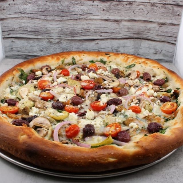 It's Greek to Me Pizza.